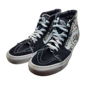 VANS Sk8-Hi Skull Tapestry Black/Bone High Top Men’s Size 8 Skate